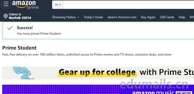 皇冠信用网会员申请_edu邮箱免费申请注册白嫖amazon亚马逊学生会员prime